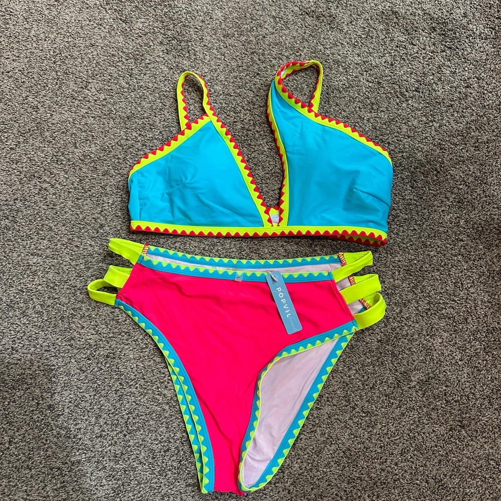 Colorful Women's Bikini Set